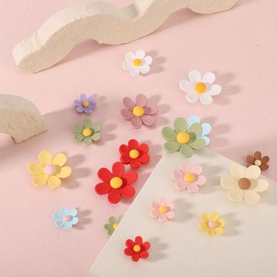 Magnesy na lodówkę z kwiatami 3D, 3 rozmiary, kolorowe stokrotki, dekoracja na lodówkę, do szafki, kuchni, szkoły, biura, na tablicę suchościeralną