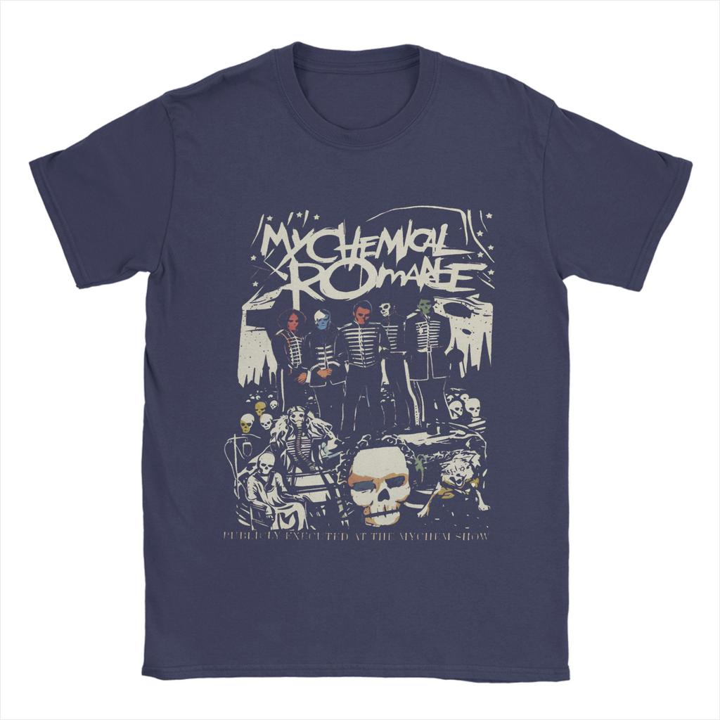 T-shirt Homme My Chemical Romance Coton Vintage Col Rond Manches Courtes Idée Cadeau Hauts