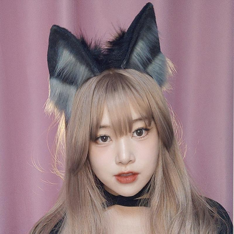 Halloween Cats Ear Hair Hoop Cute Girls Live Broadcast Cosplay Party Headwear