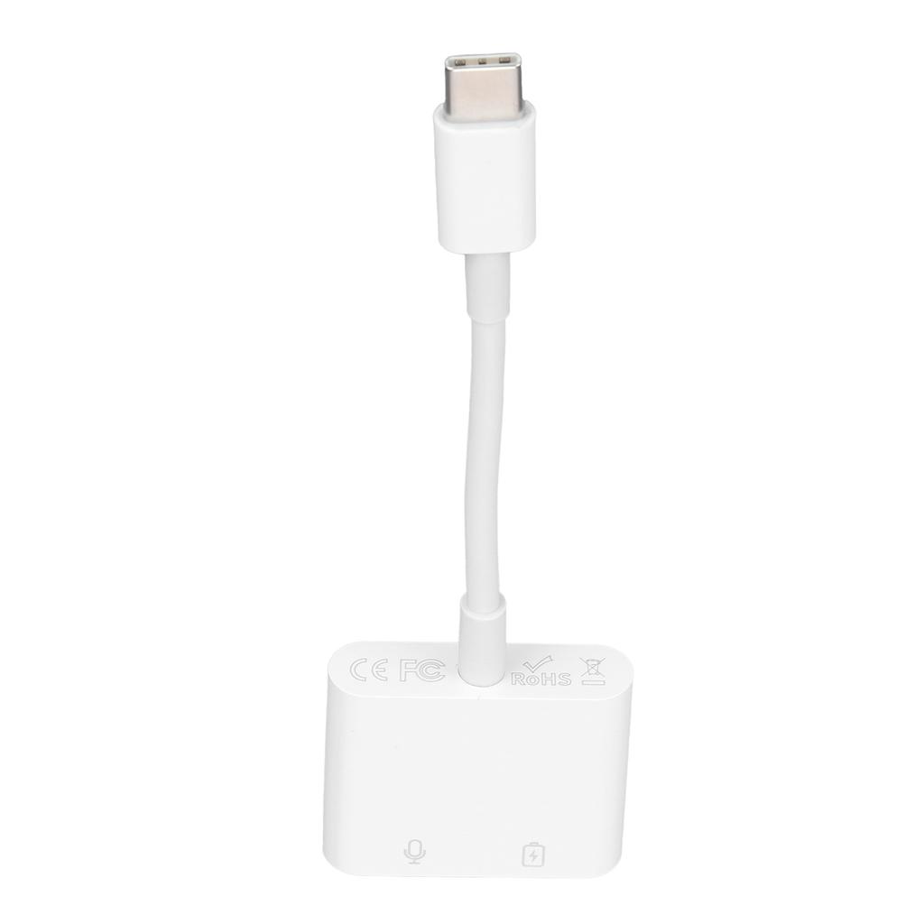 2 in 1 Dual Type C Earphone o Charging Converter Adapter Splitter Fast Changer Adapter