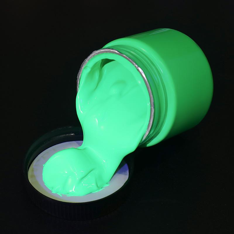 100ML Metallic Fluorescent Acrylic Pigment Set Is Suitable for Children's Painting Graffiti Diy Plaster Doll Coloring