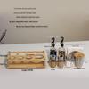 Hanqian Tabletop Condiment Set with Solid Wood Base
