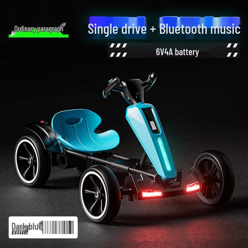 Foldable Children's Electric Go-Kart - Remote Control Car for Boys & Girls
