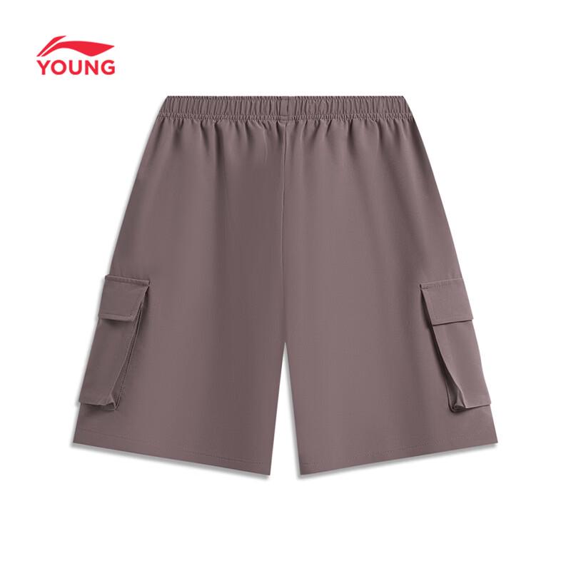 LI-NING Kids' Moisture-Wicking Quick-Dry Sports Shorts