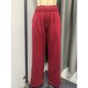 Winter Women's Fleece Lined Elastic Waist Loose Wide Leg Casual Sports Trousers, Crossborder European American Ladies Pants