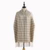 Sweet plaid scarf winter women's imitation cashmere warm scarf women's medium and long shawl scarf