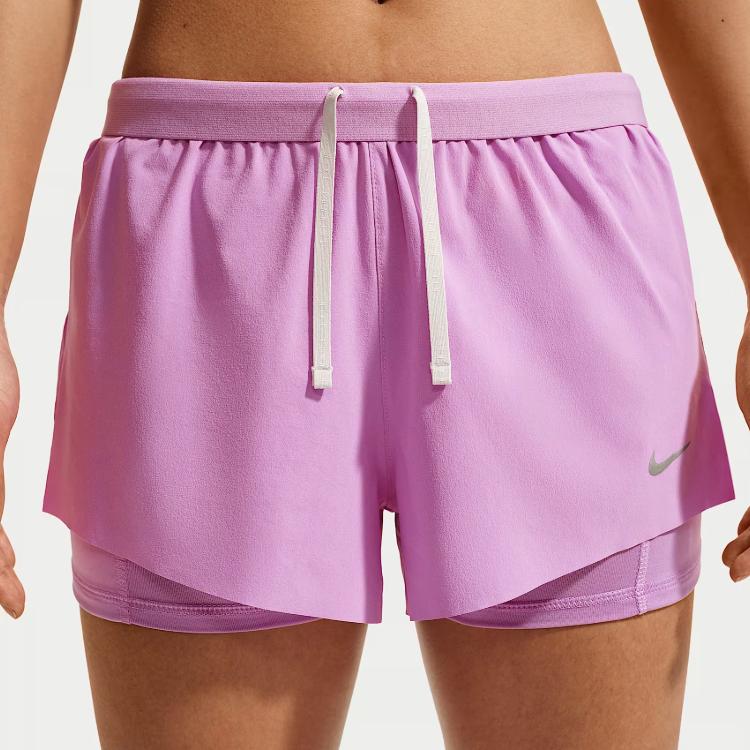 Nike Swift Elastic Waist Solid Quick-Dry Running Shorts Women Shorts HJ5377-503