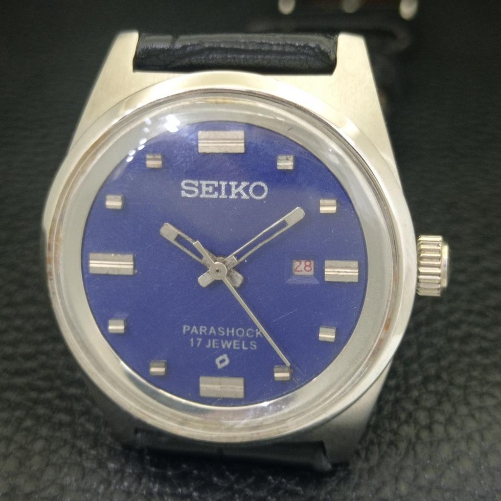 VINTAGE SEIKO HAND-WINDING 2118A JAPAN BOY BLUE COLOR DIAL WATCH a703926-1