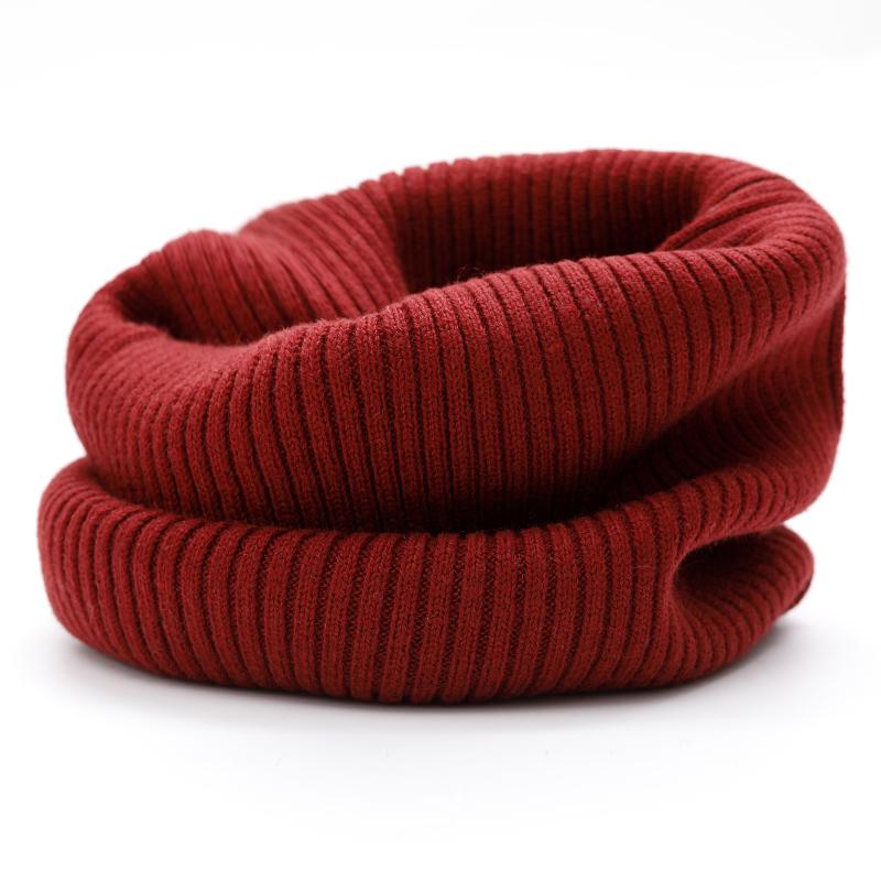Neck Gaiter Thick Women Ribbed Knitted Tube Scarf Ring Wool Neck Warmer Cowl Collar Loop Snood Scarf Winter Outdoor Skiing Men