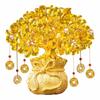 Feng Shui Lucky Money Tree Chinese Style Fortune Ornament Natural Crystal Wealth Tree  Home Decor
