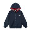 Zuoxi Girls' Plaid Dog Patchwork Hooded Sweatshirt