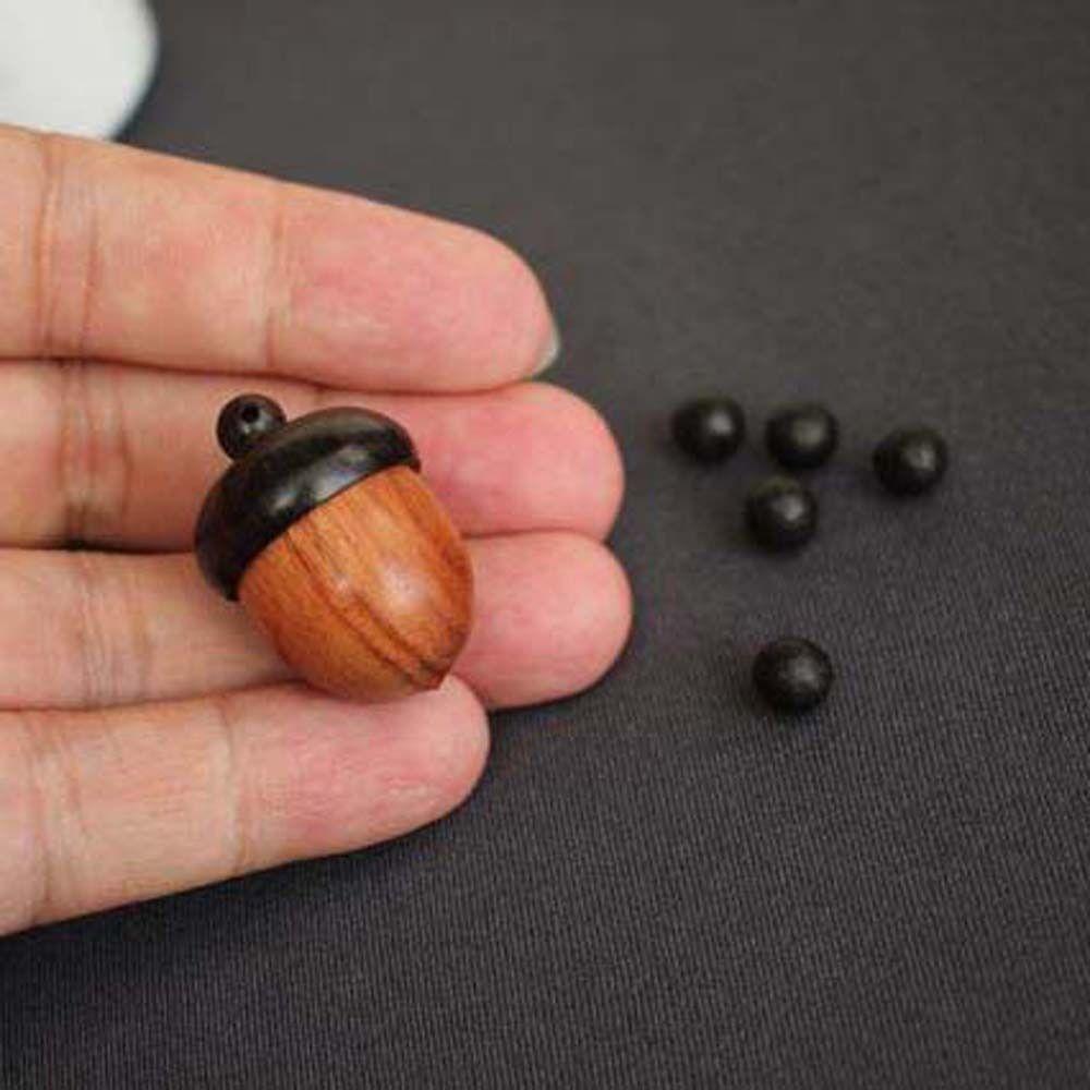 Shape Pill Tablet Container Granule Storage Box Travel Pill Case Wooden Pill Box Capsules Organizer
