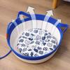 Cat Bed Basket Cotton Rope Woven Pet Bed Breathable Cat Ear Pet Sleeping Basket with Ball Toy for All Seasons Medium Large Cats