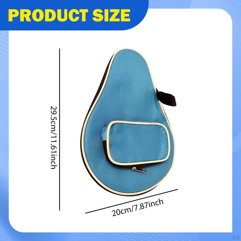 Pingpong Paddle Case Bag Carrier Multifunctional Gourd Shape Protector Pouch Table Tennis Racket