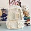New Y2K Cute Ita Backpack Large Capacity Commute Rucksack Girl Transparent DIY Display Knapsack Outdoor Fashion Travel Schoolbag