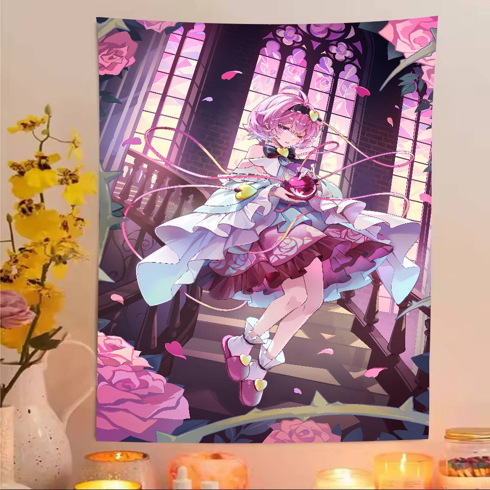 XXL Fashion Hot Popular Touhou Project Tapestry Anime Surrounding Bedroom Study Home TapestryRoom Dormitory Game Room Decoration