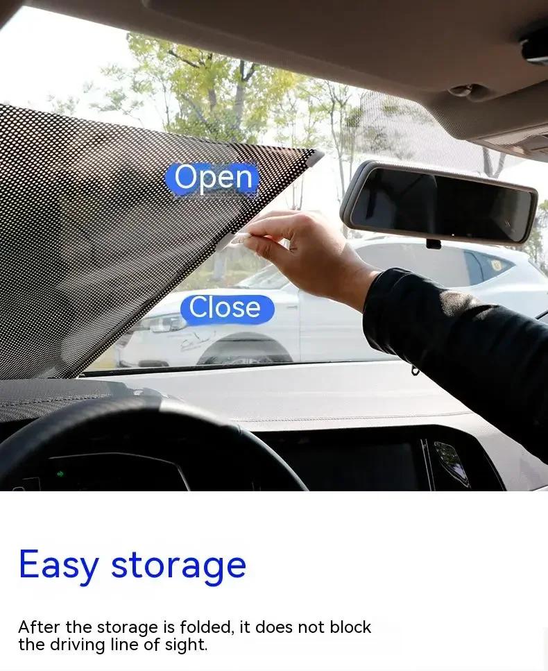 1PCS Retractable Shading Curtain Car Auto Side Window Roll Curtain Household Living Rooms Sun Shading Rolling Blinds Cover