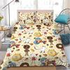 Exquisite Cute Cartoon H-Hilda Bedding Set Kids Duvet Cover Pillowcase Comforter Bed Youth Kids Girl Boys Gift 135x200cm