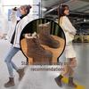 Winter 2025 Women's Mid-Calf Leather and Fur Snow Boots with Thick Soles and Warm Velvet Lining