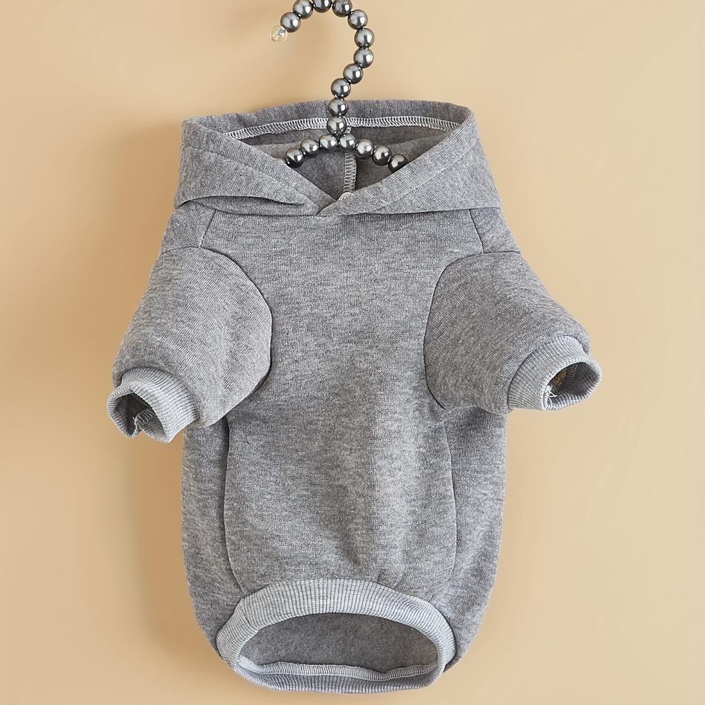 Sweatshirt pet dog dog cat hooded sweatshirt with fleece comfortable and warm print pattern cute and simple