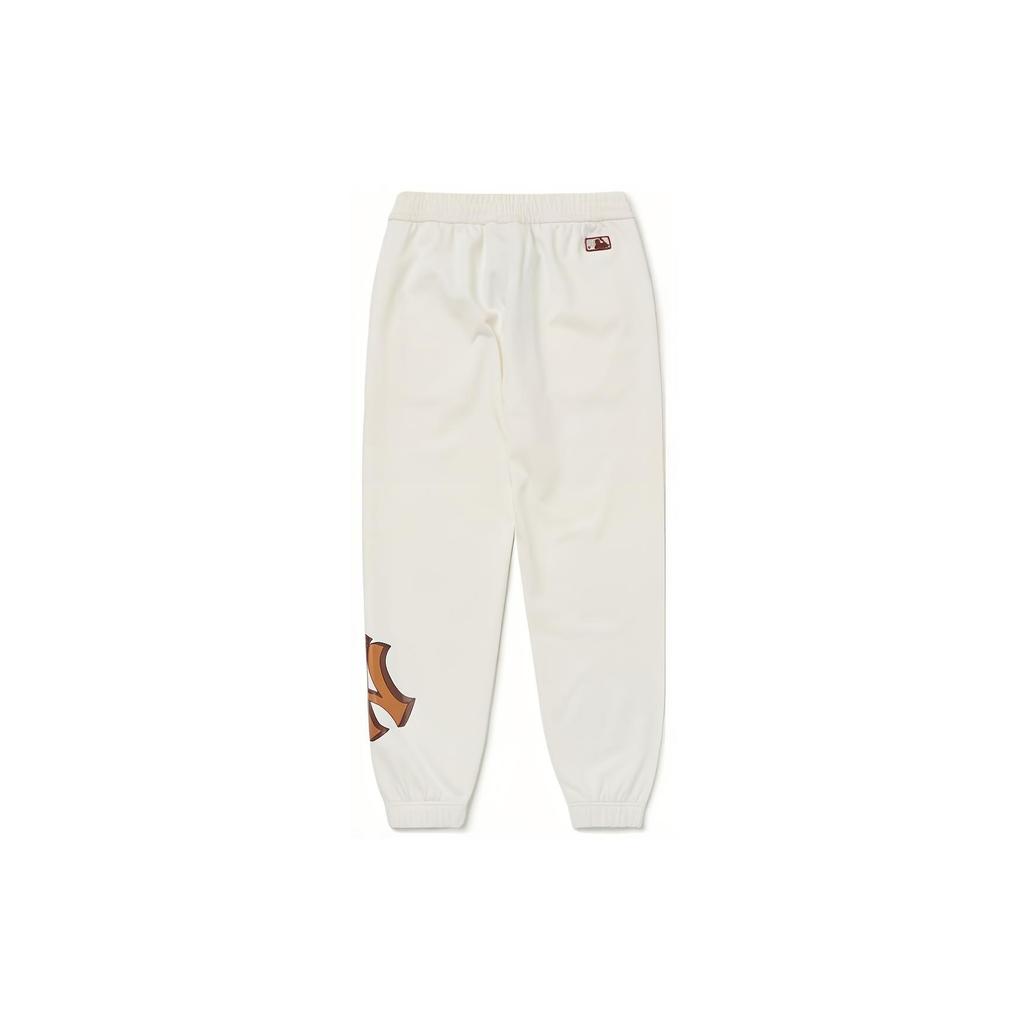 New MLB FW22 Casual Pants Unisex White 3APTB0224-50IVS