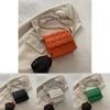 Fashionable Casual Small Square Shoulder Bag For Women In Black White Green Orange