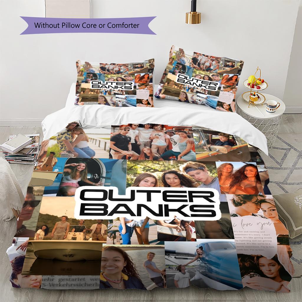 The Bund Mysteries Pattern Bedding Home Decoration Birthday Gift (1 * duvet cover + 2 * pillowcase, without core)