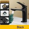 Household Hot and Cold Water Mixing Tap Bathroom Faucet Splash Proof Single Hole Basin Faucets Deck Mounted Black/silver/white