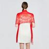 Sunscreen Lace Flower Tassel Scarf Transparent Embroidery Flower Shawl Mesh Neck Scarves  Wedding