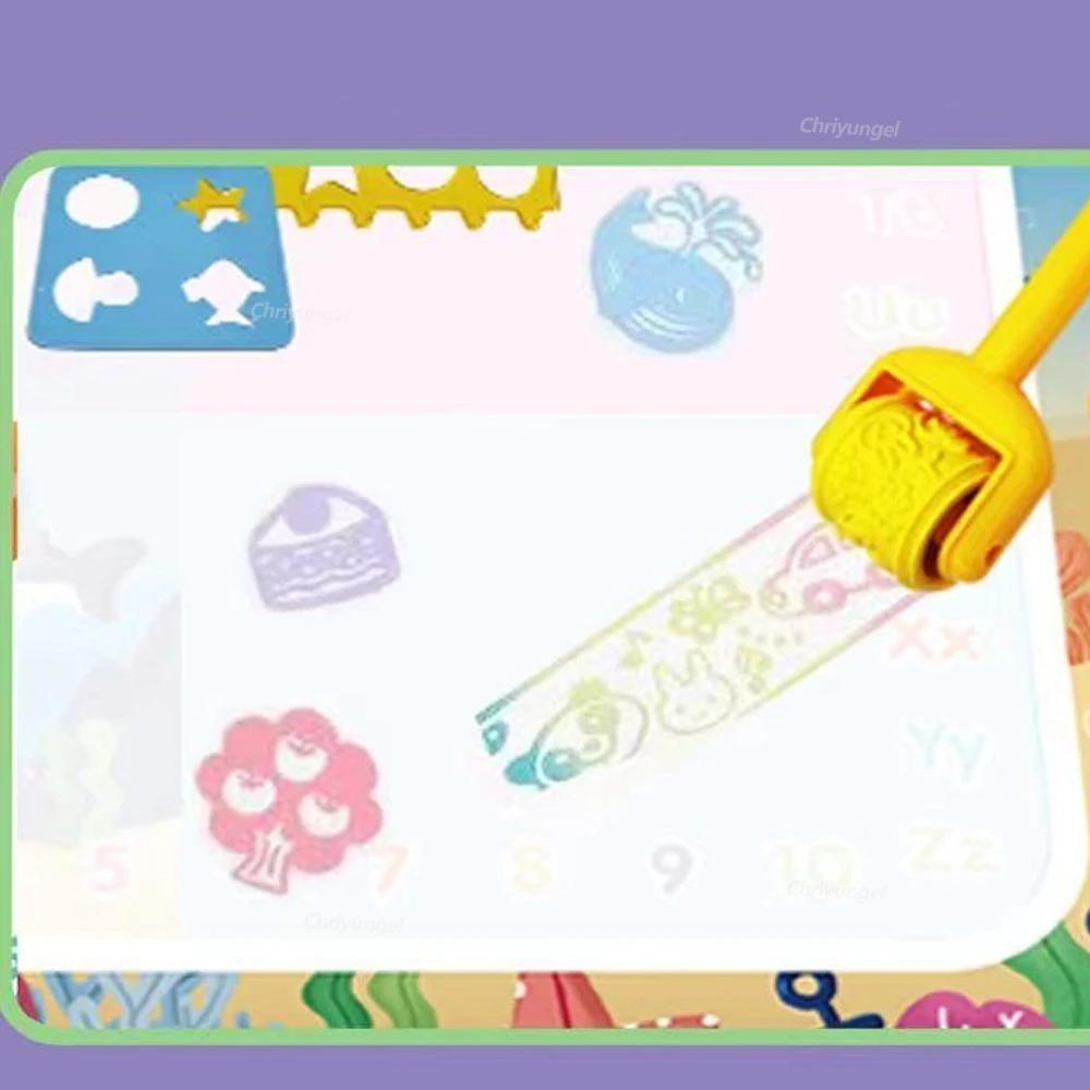 150x100cm Magic Water Drawing Mat for Kids Coloring Doodle Mat with Magic Pens Painting Board Educational Montessori Toys
