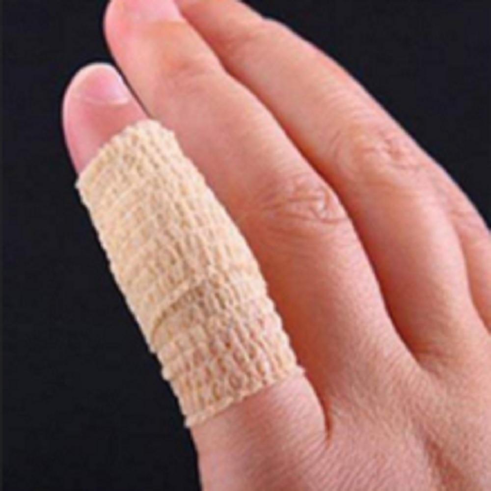 10 Rolls Self-Adhesive Bandage Gauze Elastic Adherent Tape Wrap 2.5cm X 4.5m Tan