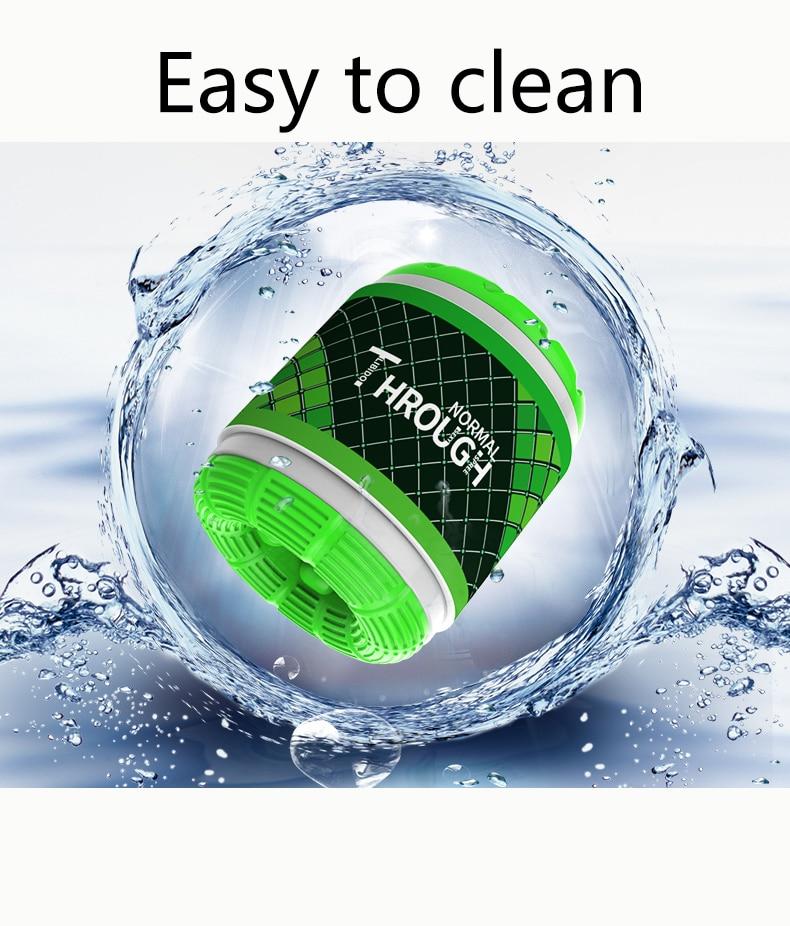 Lila Grün Blau Silikon Masturbator Stroker Hülle Masturbation Masturbatoren