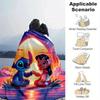 1pc Cute Stitch Printing Blanket - Soft, All-Season Throw for Living Room, Bedroom,Personalized Gift with Adorable Cartoon Design