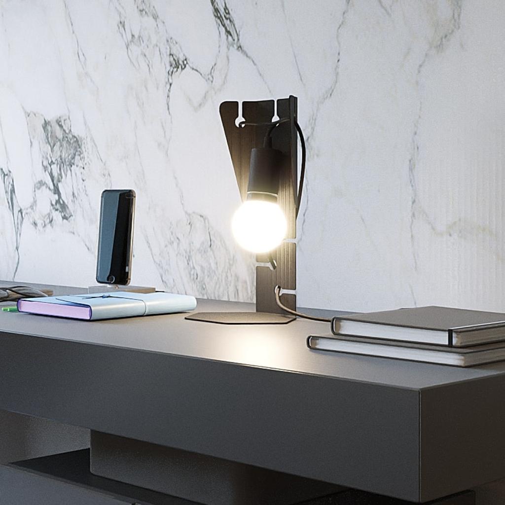 Lampa Biurkowa Arby 1 E27 Czarny Sollux Sl.0880