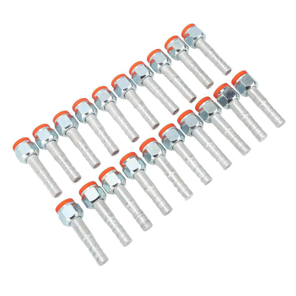 20PCS Air Conditioning Hose Barb Fitting Straight Aluminum High Strength Universal for Cars Trucks 5 8in