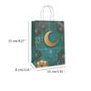 12pcs Paper Gift Sacks Set Packings Handbag for Middle East Present Muslims Islamic Food Packagings Pouches Decorations