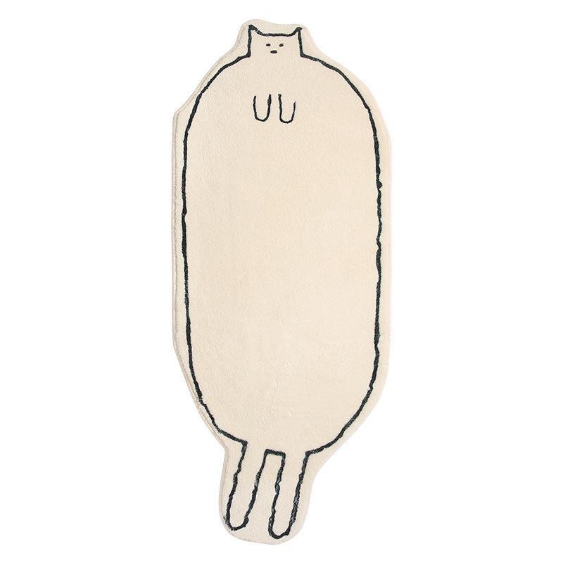 Modern Cat-Feel Imitation Cashmere Non-Slip Carpet for Bedroom, Living Room, and Coffee Table