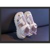 New Summer Kids Mesh Hollow Out Sports Sandals, Single Mesh Solid Color Girls Shoes