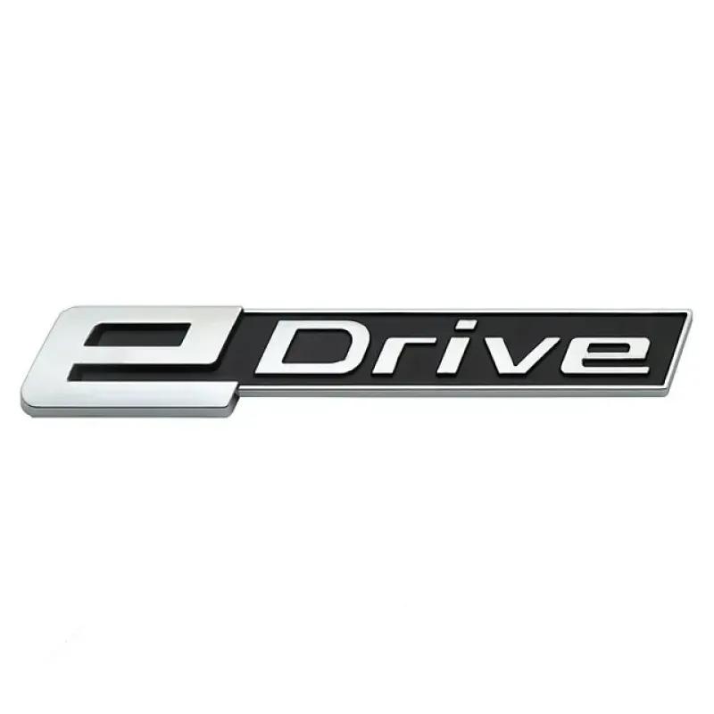 3D ABS eDrive логотип автомобиля задний багажник крыло эмблема значок наклейка авто Стайлинг для e Drive 225 i4 i3 i8 X1 X5 530e i01 i12 i15 eDrive -Silver