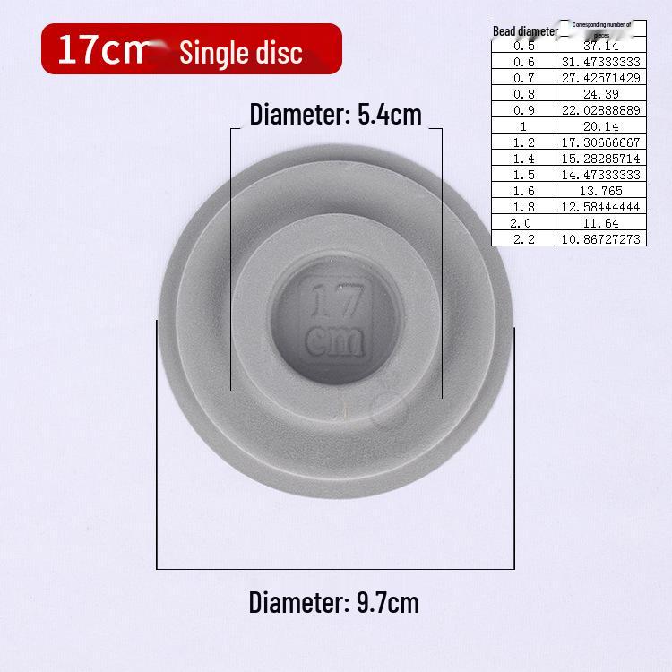 DIY Jewelry Design Plate: Bracelet & Necklace Measuring Tray with Beading Scale