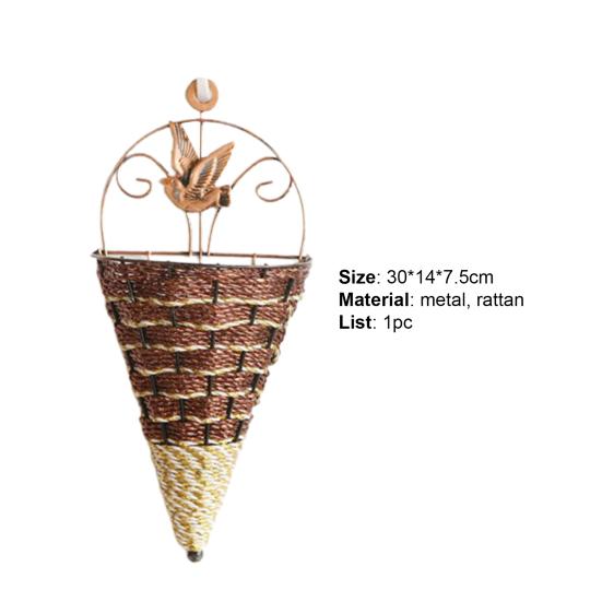 Cesta de plantas atraente à prova de ferrugem, suculentas de parede de metal, cestas suspensas para casa