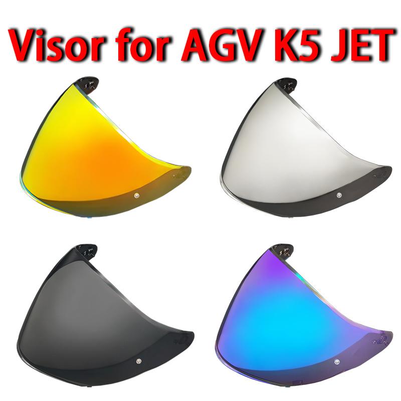 Helmet Visor for AGV K5 JET Accessories UV Protection Windshield Sunshield Casco Moto Accessories