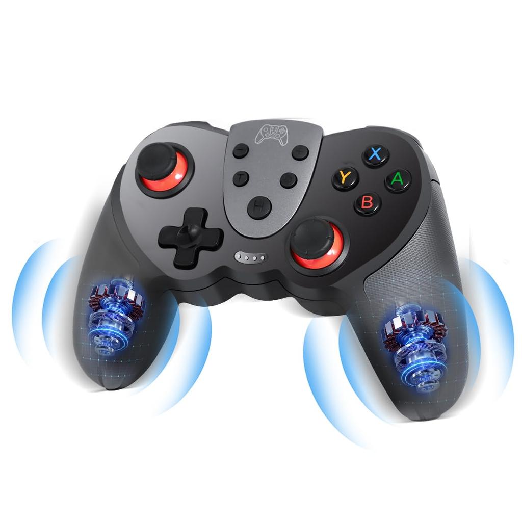 XPT Wireless Gamepad for Compatible with Switch Lite OLED Turbo Rapid Fire Steam Wireless HD Gravity Sleep Gaming Console Controller, PC, OLED/Switch