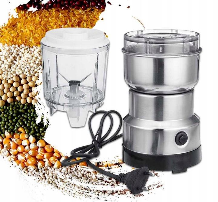 Młynek Do Mielenia Kawy Elektryczny Blender Mikser Owoców Orzechów Przypraw