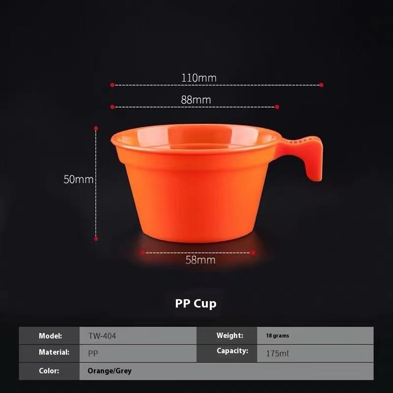 ALOCS Outdoor Camping Besteck 40g Camping Set - Stapelbare PP Schüsseln und Becher für Wandern/Reisen