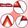 Foldable Roadside Emergency Warning Triangle Tripod Compact with Storage Case Accessory Security