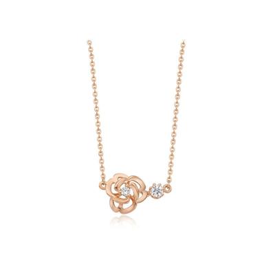 Tirr Lirr Cocorosa Silver Pink Necklace TNSSVP00121-1M