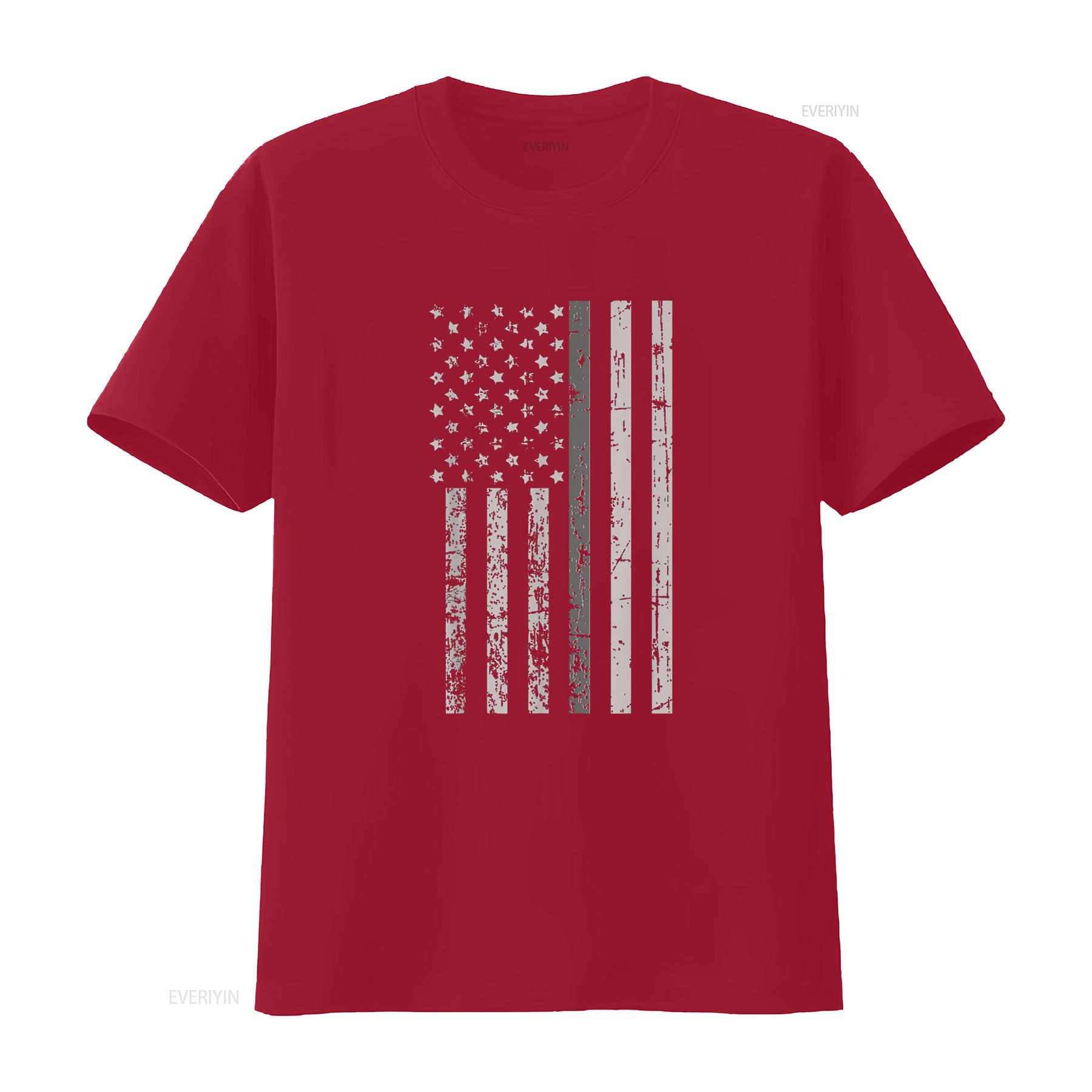 

Corrections Officer s T Shirt Flag Thin Silver Gray Line vintage Washed Slightly Casual Comfortable Unisex graphic Stretched S