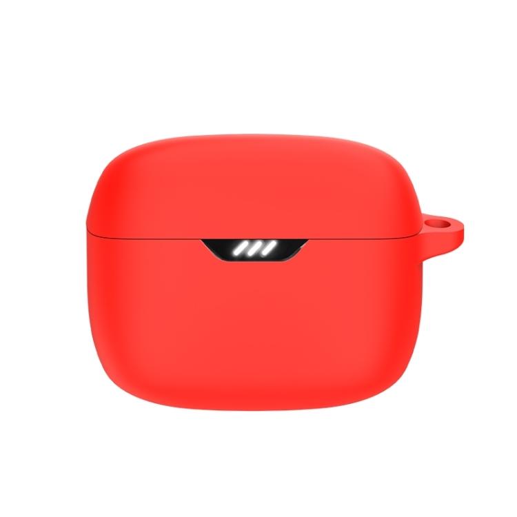 Для наушников JBL Tune Beam Bluetooth силиконовый защитный чехол красный