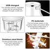 USB Rechargeable Electric Kitchen Chopper 250ml with 3 Blades & 2 Speeds, Mini Onion Chopper for Fruits Vegetables Nuts Meat Baby Food Sauces